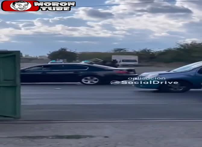 Video :He attempts to use a cart to elude the police!